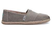 TOMS Drizzle Grey Washed Canvas Alpargata