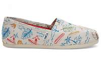 TOMS Grey Multi Surf City Alpargata