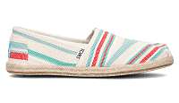 TOMS Pale Pink Woven Stripe Alpargata