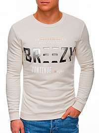 Béžová mikina v modernom prevedení Breezy B1307