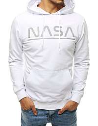 Biela mikina s kapucňou NASA