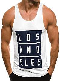 Biele pánske tielko LOS ANGELES BREEZY 724T