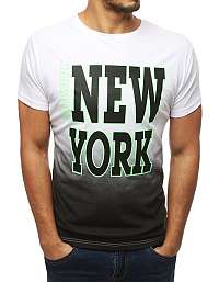 Biele tričko s krátkym rukávom NEW YORK