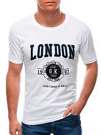 Biele tričko z bavlny London S1595