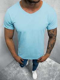 Blankytne modré tričko s V výstrihom O/1210Z