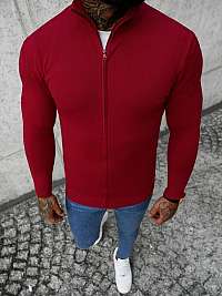 Bordový sveter na zips NB/MM6004/7
