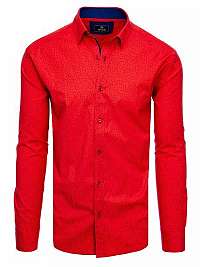 Červená košeľa s dlhým rukávom