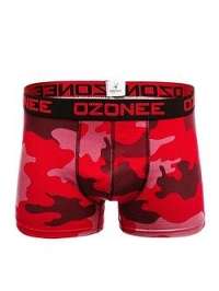 Červené maskáčové boxerky OZONEE 0953 - M