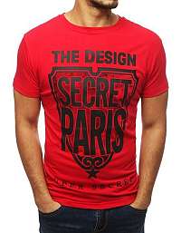 Červené tričko SECRET PARIS