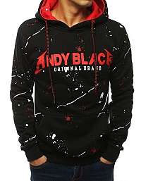 ČIERNA MIKINA S KAPUCŇOU ANDY BLACK