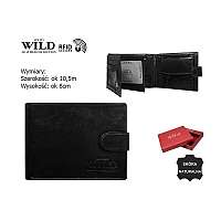 Čierna peňaženka WILD s prackou
