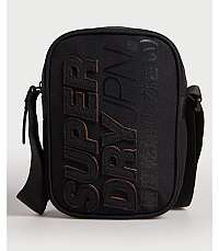 Čierna taška cez plece SUPERDRY MONTAUK