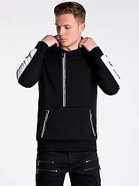 Čierna trendy mikina  b1019
