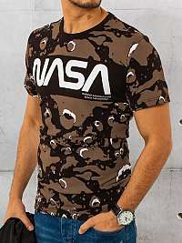 Čierne maskáčové tričko Nasa