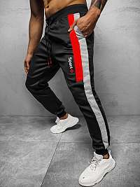 Čierne moderné tepláky Sport JS/K10136