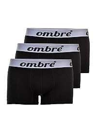 Čierne pánske boxerky OMBRE (3ks)  U06