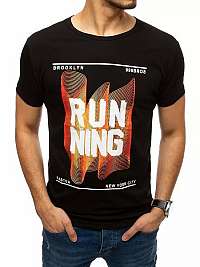 Čierne tričko v modernom prevedení Running