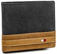Čierno-hnedá originálna kožená peňaženka Wild