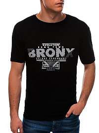Čierno-šedé tričko s potlačou Bronx S1597
