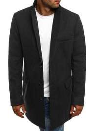 Čierny pánsky kabát - XL