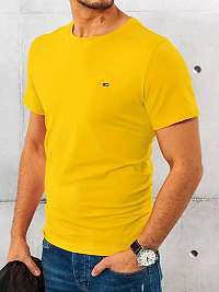 Decentné žlté tričko s krátkym rukávom