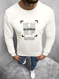 Ecru mikina bez kapucne Rising B/21402053