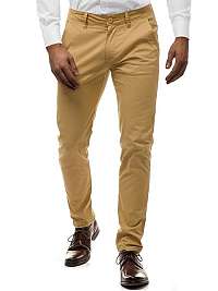 ELEGANTNÉ CHINOS NOHAVICE BÉŽOVÉ T01