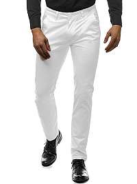 ELEGANTNÉ CHINOS NOHAVICE BIELE T01