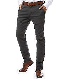 Elegantné šedé chinos nohavice