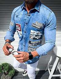 Fantastická modrá rifľová košeľa