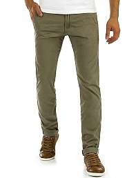 Fantastické khaki chinos nohavice