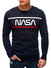 Granátová mikina bez kapucne NASA B1399