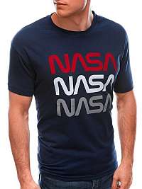 Granátové bavlnené tričko Nasa S1656