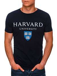 Granátové tričko s krátkym rukávom Harvard S1467