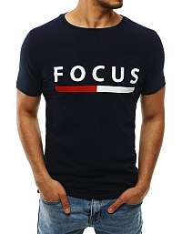 Granátové tričko s potlačou FOCUS