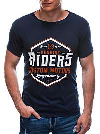 Granátové tričko s potlačou Riders S1705