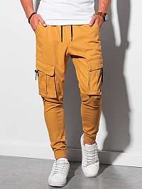Horčicové jogger nohavice P1026