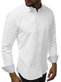 Jedinečná biela pánska košeľa V/K142