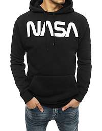 Jedinečná čierna mikina s potlačou NASA