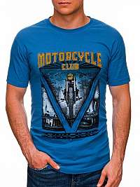 Jedinečné tmavo modré tričko Motorcycle S1433
