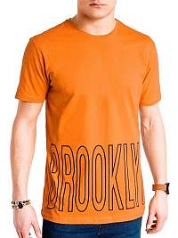 JEDNODUCHÉ ORANŽOVÉ TRIČKO BROOKLYN S978