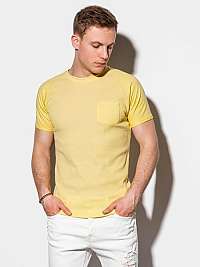Jednoduché žlté tričko S1182
