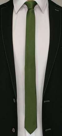 Jednofarebná zelená kravata