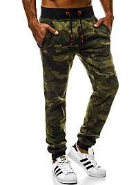 Jogger tepláky v zelenej farbe JS/KZ15
