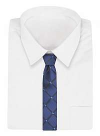Károvaná granátová široká kravata Chattier