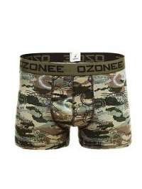 Khaki boxerky s vojenským vzorom OZONEE 0953 - XL