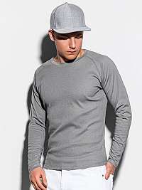 Klasické šedé tričko s dlhým rukávom L119