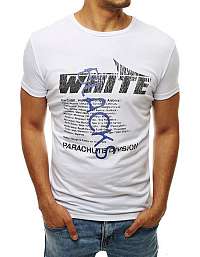 Moderné biele tričko so štýlovou potlačou