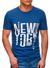 Moderné modré tričko NewYork S1400