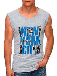 Moderné šedé tielko New York S1471